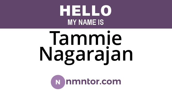 Tammie Nagarajan