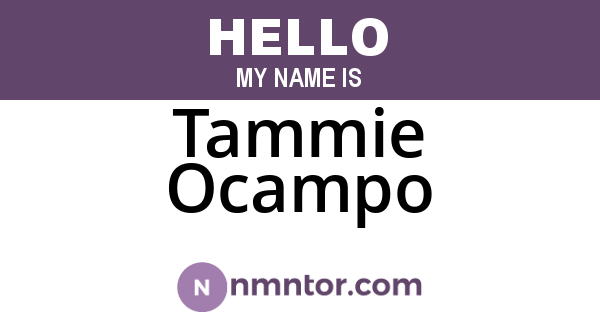 Tammie Ocampo
