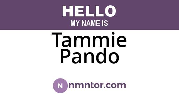 Tammie Pando