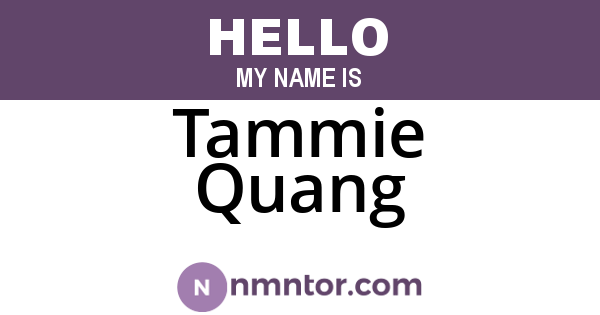 Tammie Quang