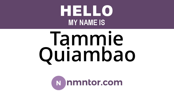 Tammie Quiambao