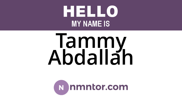 Tammy Abdallah