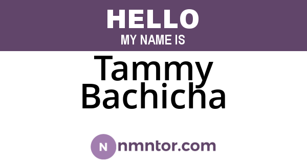 Tammy Bachicha