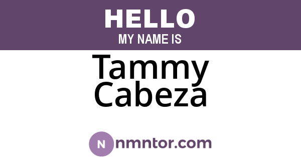 Tammy Cabeza