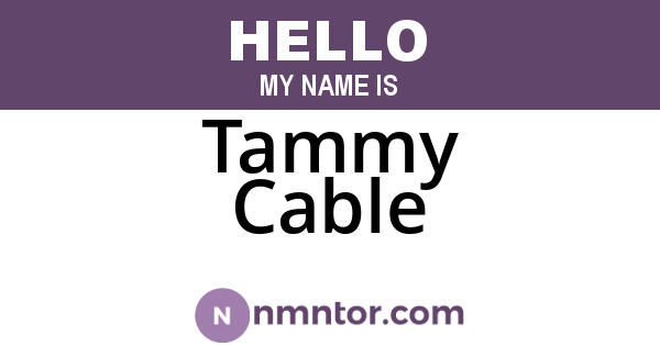 Tammy Cable