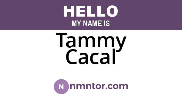 Tammy Cacal