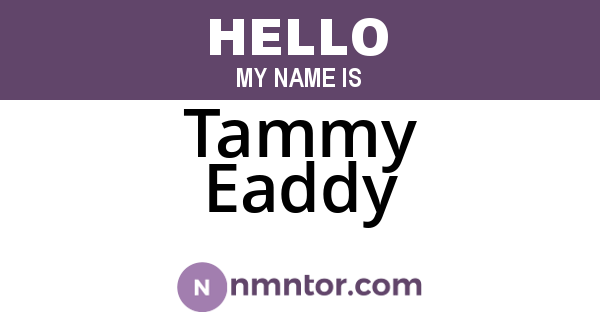 Tammy Eaddy