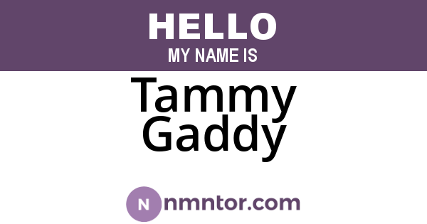Tammy Gaddy