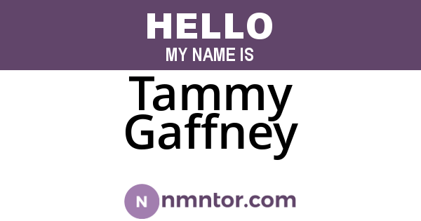 Tammy Gaffney