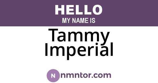 Tammy Imperial