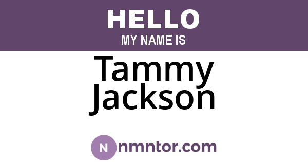 Tammy Jackson