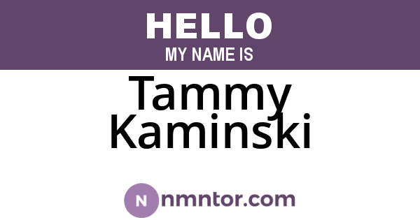 Tammy Kaminski