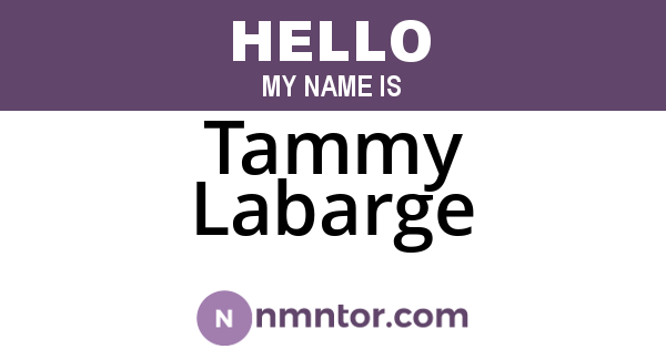 Tammy Labarge