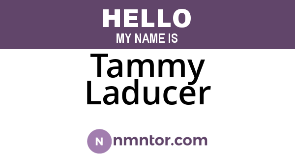 Tammy Laducer