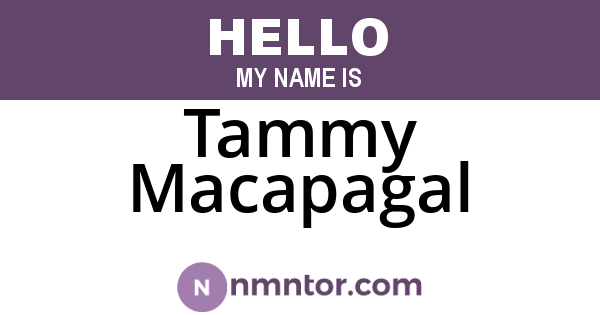 Tammy Macapagal