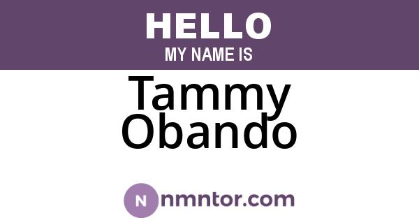 Tammy Obando