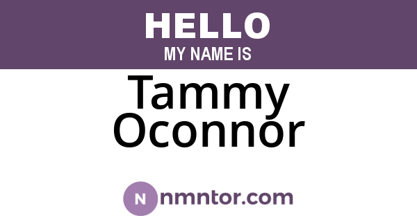 Tammy Oconnor