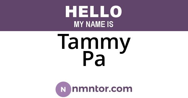 Tammy Pa