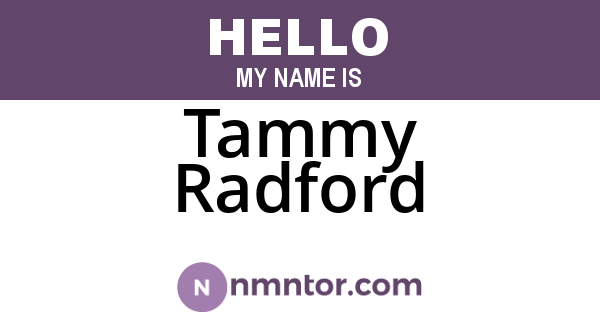 Tammy Radford
