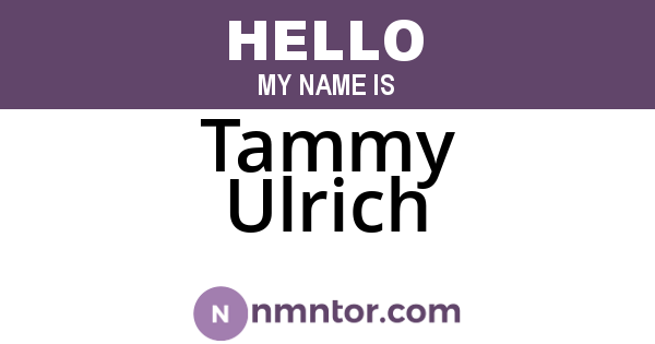 Tammy Ulrich