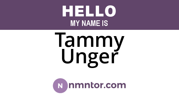 Tammy Unger