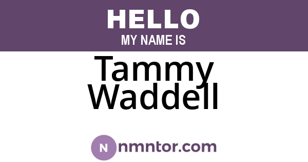 Tammy Waddell