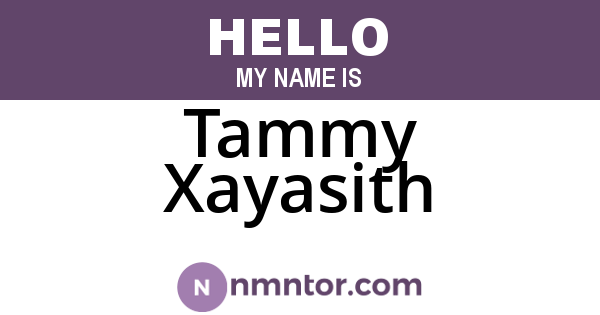 Tammy Xayasith