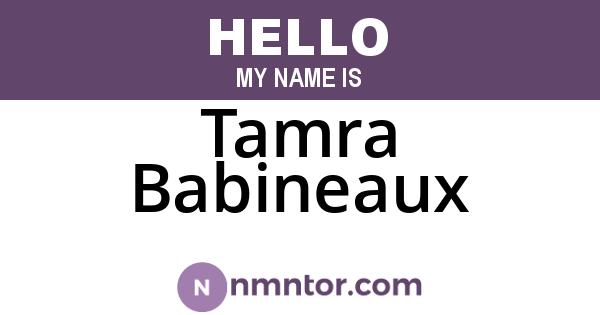 Tamra Babineaux