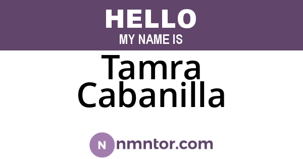 Tamra Cabanilla