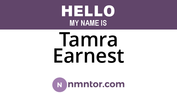 Tamra Earnest