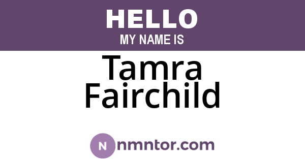 Tamra Fairchild