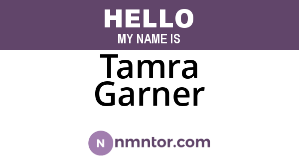 Tamra Garner