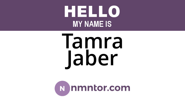 Tamra Jaber