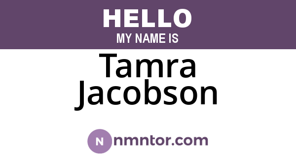 Tamra Jacobson