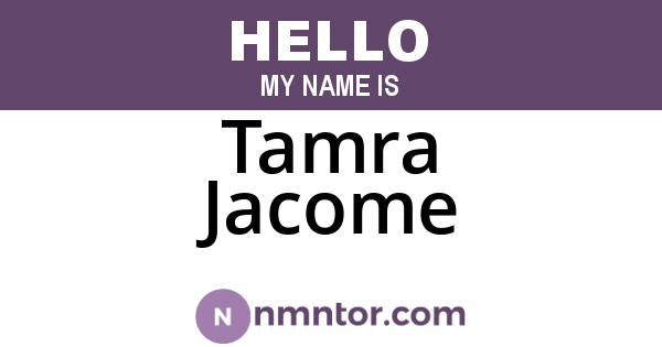 Tamra Jacome