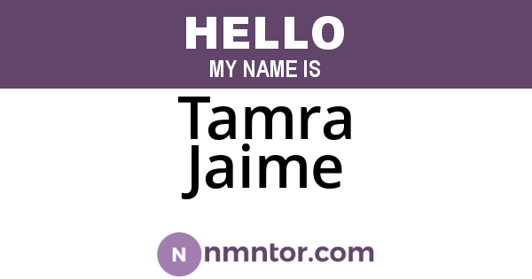 Tamra Jaime
