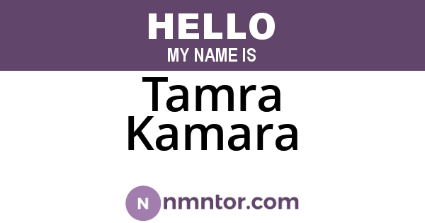 Tamra Kamara