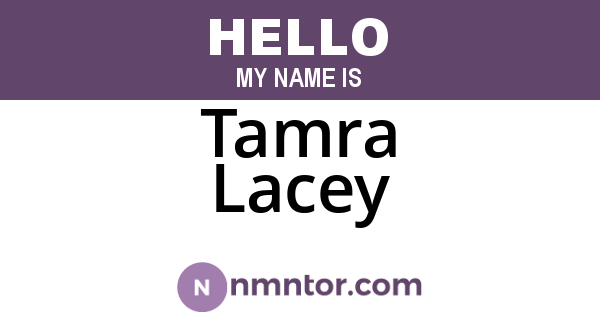 Tamra Lacey