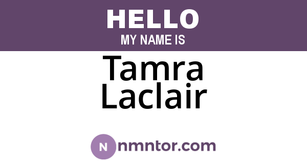 Tamra Laclair