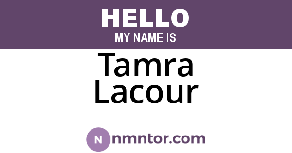 Tamra Lacour