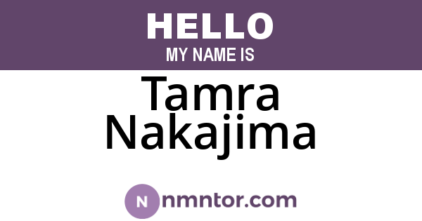 Tamra Nakajima