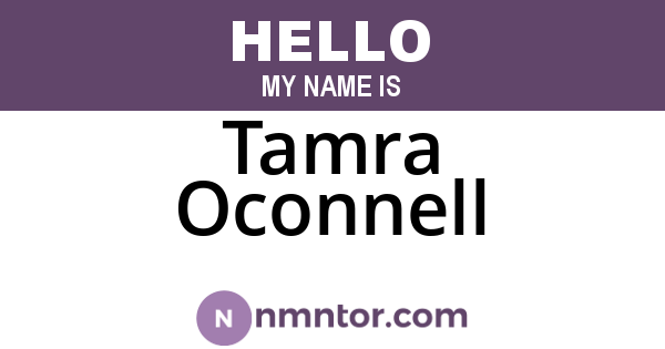 Tamra Oconnell