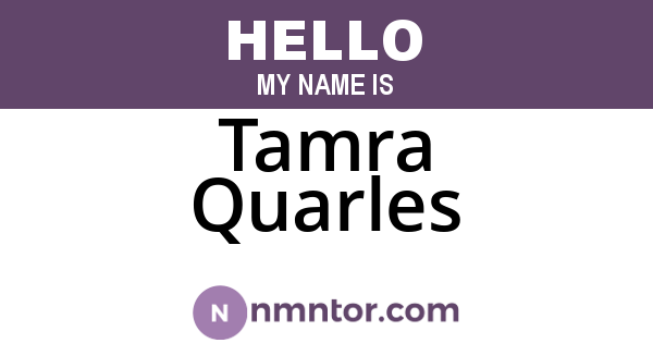 Tamra Quarles