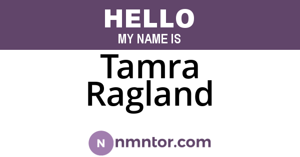 Tamra Ragland