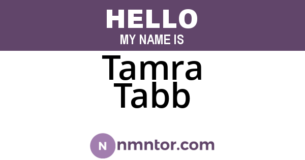 Tamra Tabb