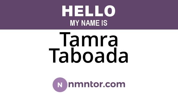 Tamra Taboada