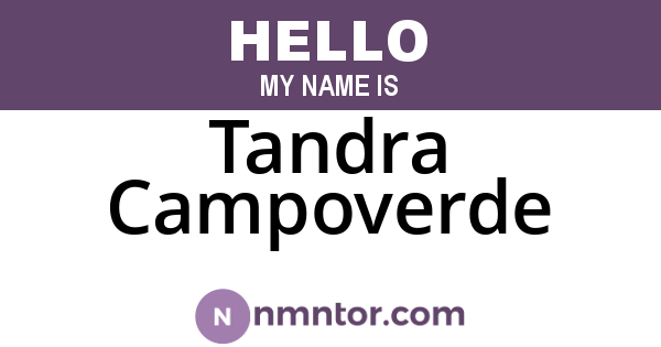 Tandra Campoverde