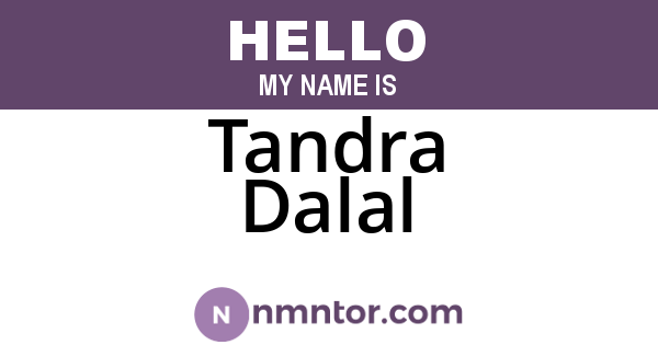 Tandra Dalal