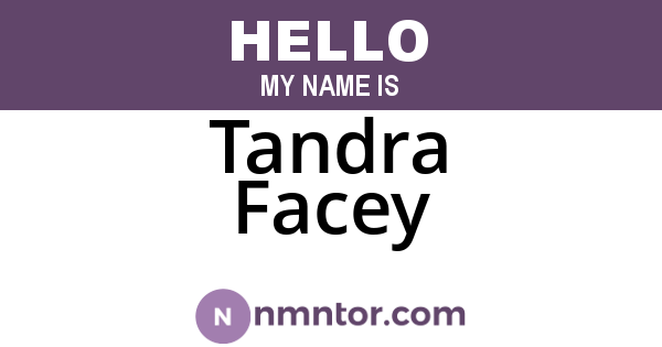 Tandra Facey