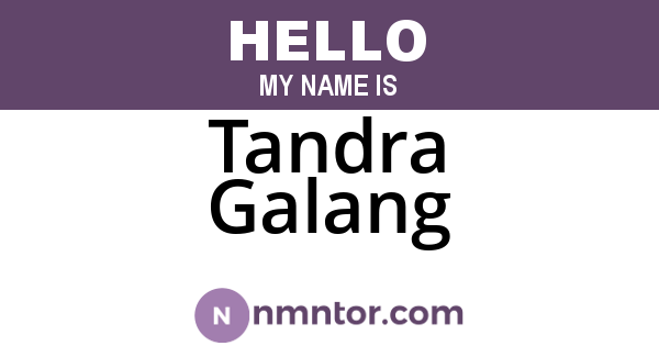Tandra Galang